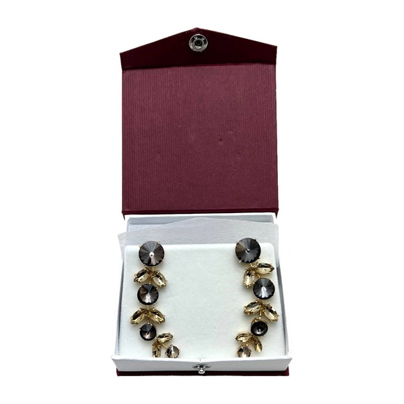 New Ann Taylor Rhinestone Dangle Earrings - Picture 1 of 2